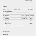 Angebot Erstellen Vorlage Word Best Of Kostenlose Angebotsvorlagen Word &amp; Excel Mit