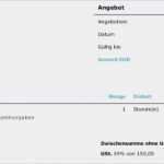 Angebot Freelancer Vorlage Süß Basics „ein Angebot Erstellen“ – Das Gehört In Ein Angebot