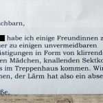 Ankündigung Geburtstagsfeier Nachbarn Vorlage Beste Liebe Nachbarn – Detaille