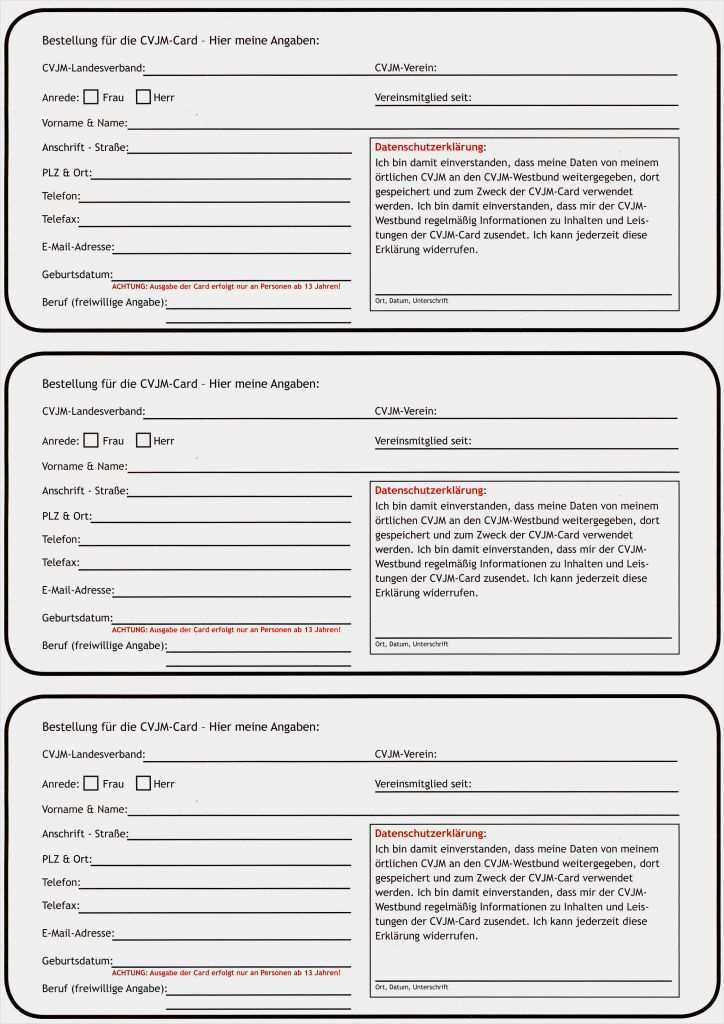 Anmeldung Zur Veranstaltung Vorlage Inspiration Cvjm Card Fragen Und