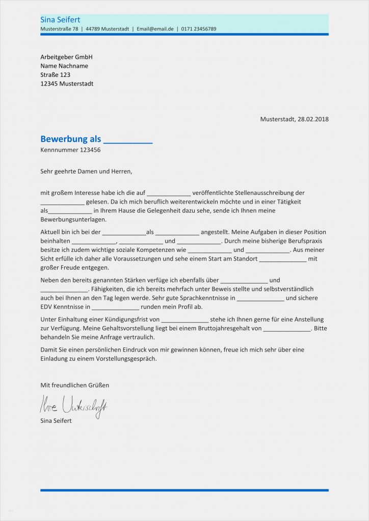 Anschreiben Muster Vorlage Neu Bewerbung Muster Vorlage