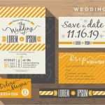 Antwortkarte Hochzeit Vorlage Schönste Moderne Gelbe Streifen thema Hochzeit Einladung Set