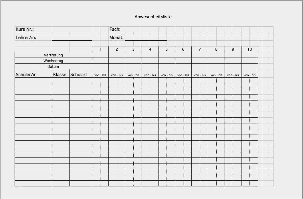 Anwesenheitsliste Monat Vorlage Cool Dienstplan Monat Vorlage Kostenlos Genial Excel Vorlagen