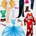 Anziehpuppe Vorlage Großartig Blondes Mädchen Prinzessin Verkleiden