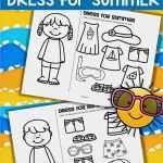 Anziehpuppe Vorlage Wunderbar Summer Clothes Dress Boy and Girl Free