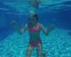Apple Motion Vorlagen Elegant Underwater View Young Girl Swimming In Pool and Saying Ok