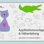 Applikationen Tiere Vorlagen Schönste Nähanleitung Und Schnittmuster Tiere