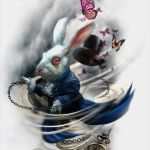Aquarell Tattoo Vorlagen Elegant Alice Im Wunderland Tattoo Entwurf