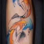 Aquarell Tattoo Vorlagen Erstaunlich Die Besten 25 Fisch Tattoos Ideen Auf Pinterest