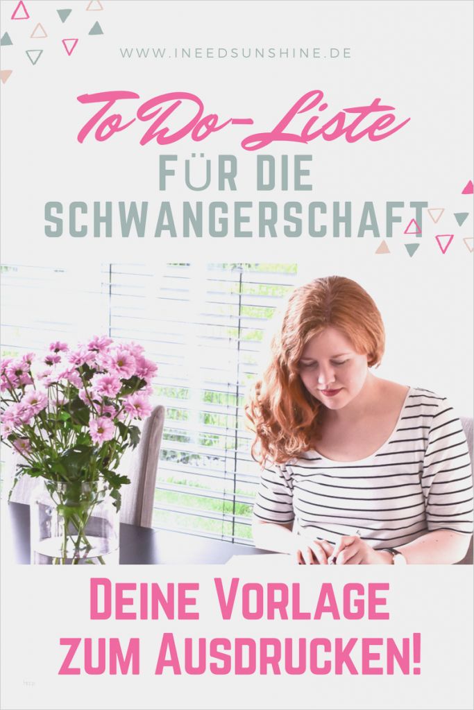 Arbeitgeber Schwangerschaft Mitteilen Vorlage Neu to Do Liste Für Schwangerschaft "daran Müsst Ihr Denken "