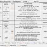 Arbeitsplan Vorlage Pdf Cool Arbeitsplan Pythagoras
