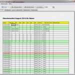 Arbeitsstunden Vorlage Pdf Schön Stundenzettel