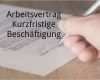 Arbeitsvertrag Kurzfristige Beschäftigung Vorlage Süß Muster Arbeitsvertrag Kurzfristige Beschäftigung Download