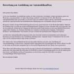 Arbeitszeugnis Vorlage Kfz Mechaniker Angenehm 15 Bewerbungsschreiben Ausbildung Altenpflegerin