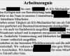 Arbeitszeugnis Vorlage Kfz Mechaniker Angenehm Zeugnisgalerie