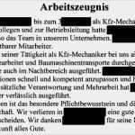 Arbeitszeugnis Vorlage Kfz Mechaniker Angenehm Zeugnisgalerie