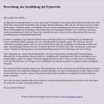 Arbeitszeugnis Vorlage Kfz Mechaniker Beste Feuerwehr Bewerbung Um Ausbildung Muster Und Tipps