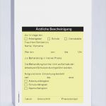 ärztliche Bescheinigung Schule Vorlage Süß Ärztliche Bescheinigung Gelb Praxisdrucksachen Shop