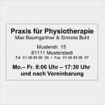 Arztstempel Vorlage Großartig Physiotherapiestempel 50x30 Mm