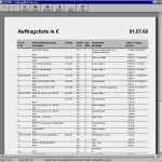 Auftragsliste Vorlage Süß Referenz Handbuch Auswertungen Berichte Drucken Die