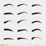 Augenbrauenform Vorlage Beste Sistema De Cejas Femeninas En Diversos formas Y Tipos
