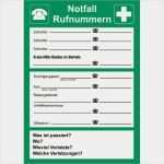Aushang Ersthelfer Vorlage Beste Rettungsschild Hinweis „notfall Rufnummern“ Zum