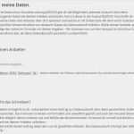 Auskunft Personenbezogene Daten Vorlage Dsgvo Inspiration Datenauskunft Dsgvo Vorlage Download Chip