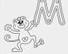 Ausmalen Vorlagen Süß Monkey Buchstaben Vorlagen