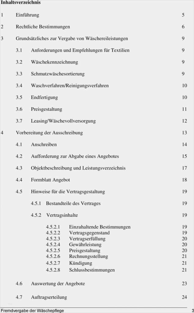 Ausschreibung Vorlage Word Elegant Fremdvergabe Der Wäschepflege Ausschreibung Der