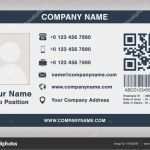 Ausweis Vorlage Word Erstaunlich Einfache Blaue Mitarbeiter Ausweis Vorlage Vektor