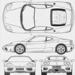 Auto Skizzen Vorlagen Beste Ferrari 360 Modena Blueprint Wheels