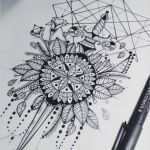Auto Skizzen Vorlagen Erstaunlich Mandala Tattoo Skizze Zeichnung Schwraz Weiss