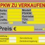 Auto Zu Verkaufen Schild Vorlage Kostenlos Neu Schild Pkw Zu Verkaufen Kfz Bus Auto Permanent