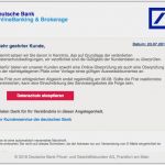 Automatische Email Antwort Vorlage Erstaunlich Deutsche Bank Phishing Aktuell Diesen Fake Mails Dürfen