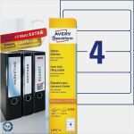 Avery Zweckform ordnerrücken Vorlage Schönste ordneretiketten L4761 25
