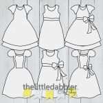 Baby Body Basteln Vorlage Fabelhaft Dress Clipart Templates Baby Shower Princess Birthday Dress