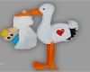 Baby Body Basteln Vorlage Neu Storch Mit Baby Basteln Deko Für Babyparty