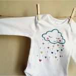 Baby Body Bemalen Vorlage Süß Items Similar to White Long Sleeve Bodysuit for A Little