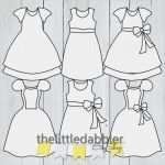 Baby Body Bemalen Vorlage Wunderbar Dress Clipart Templates Baby Shower Princess Birthday Dress