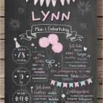Babyalbum Vorlage Hübsch Süßes Chalkboard Zum 1 Geburtstag Für Mädchen