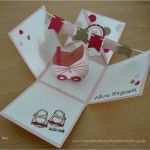 Babykarten Basteln Vorlagen Süß Explosionsbox Baby Stampin Up