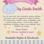 Babysitter Flyer Vorlage Beste Babysitting Template with Tabs