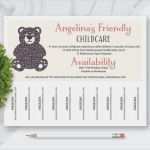 Babysitter Flyer Vorlage Deutsch Angenehm Fait Sur Mande Nounou Babysitter Tear F Marketing