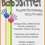 Babysitter Flyer Vorlage Deutsch Erstaunlich Template Free Template Babysitting Flyer Babysitting Flyer