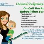 Babysitter Flyer Vorlage Deutsch Schönste Babysitting Service Template