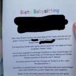 Babysitter Flyer Vorlage Großartig Babysitting Aushang Kann Ich Das so Aushängen Deutsch