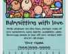 Babysitter Flyer Vorlage Hübsch Best 20 Babysitting Flyers Ideas On Pinterest