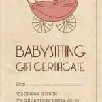 Babysitter Gutschein Vorlage Cool Ein Gutschein über Den Eltern Sich Bestimmt Immer Freuen