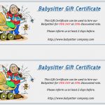 Babysitter Gutschein Vorlage Gut Fein Babysitter Gutschein Vorlage Kostenlos Bilder