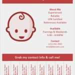 Babysitter Plakat Vorlage Bewundernswert Babysitting Flyer Templates with Tear F Tabs Templates